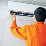 Installing air conditioner