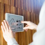 concept of digitalization. climate control system