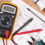 Electrical drawings, multimeter for measurement in electrical installation
